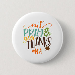Iss Bete Und Sag Danke Ma Erntedankfest  Button