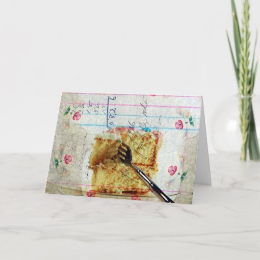 Iss Cake Karte (Vorderseite)