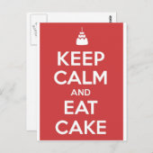 Iss Cake Postkarte (Vorne/Hinten)