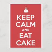 Iss Cake Postkarte (Vorderseite)