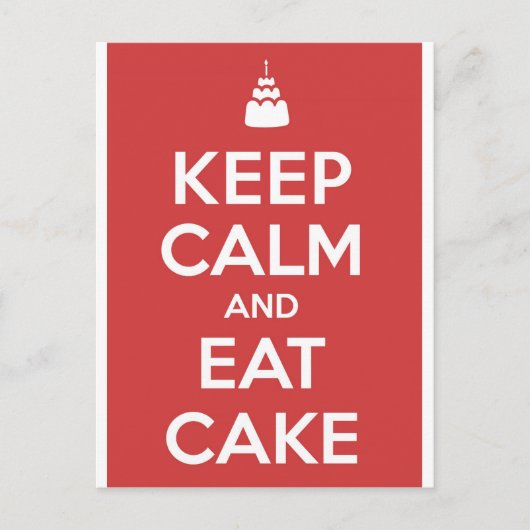 Iss Cake Postkarte (Vorderseite)