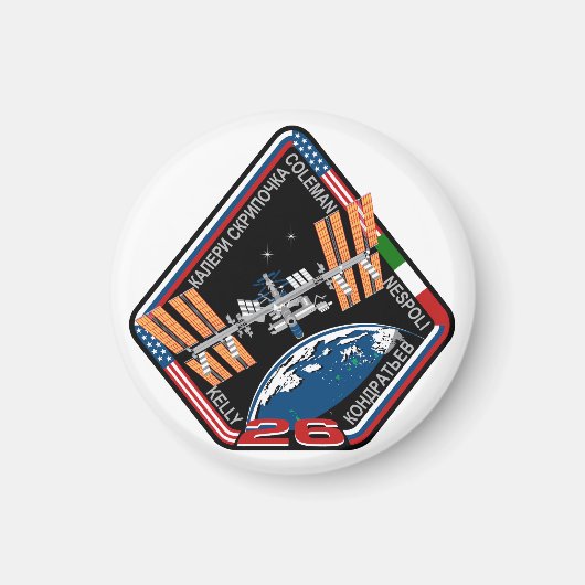 ISS-Crews: Expedition 26 Magnet (Vorne)