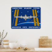 ISS-Crews: Expedition 42 Poster (Küche)