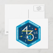 ISS-Crews: Expedition 43 Postkarte (Vorne/Hinten)