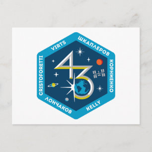 ISS-Crews: Expedition 43 Postkarte