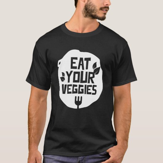 Iss dein Gemüse Gemüse Garten Vegetarischer Plan T-Shirt (Vorderseite)