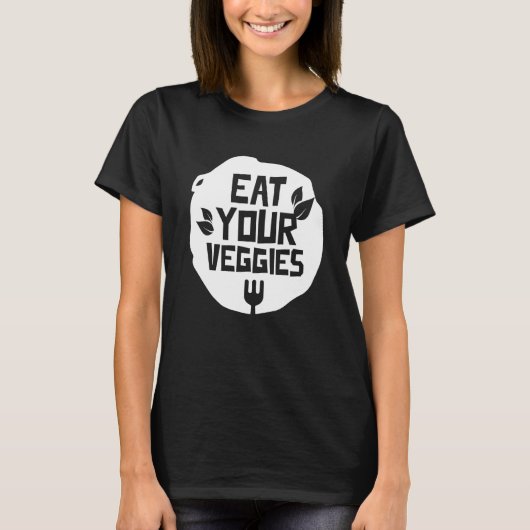 Iss dein Gemüse Gemüse Garten Vegetarischer Plan T-Shirt (Vorderseite)