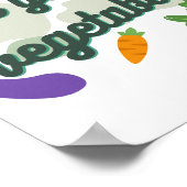 Iss dein Gemüseposter Poster (Ecke)