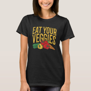 Iss deine Gemüse - Gemüse - Lustiges Veganuary Gem T-Shirt