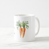 Iss deine Gemüse Karotten Kaffeetasse (VorderseiteRechts)