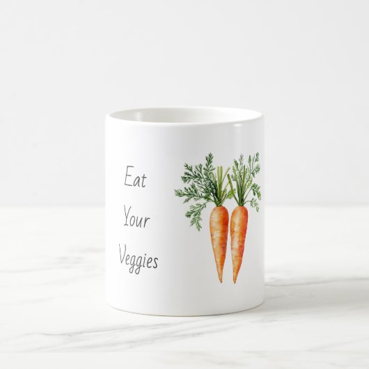 Iss deine Gemüse Karotten Kaffeetasse (Mittel)