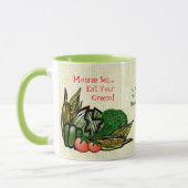Iss deine Grüntöne! (Personalisierte Umarmung) Tasse (Links)