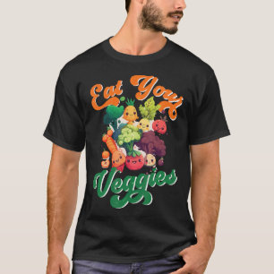 Iss deine süßen Gemüse Kawaii Kleinkind Veganer Ba T-Shirt