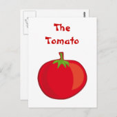Iss deine Veggies die Tomato Postkarte (Vorne/Hinten)