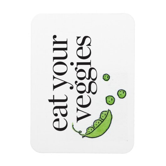 Iss deine Veggies Magnet (Vertikal)