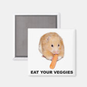 Iss deine Veggies Magnet (Vorderseite/Rückseite)