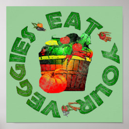 Iss deine Veggies Poster