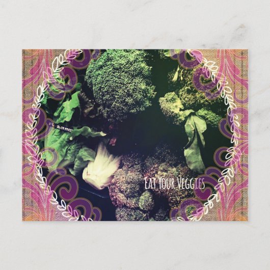 Iss deine Veggies Postkarte (Vorderseite)