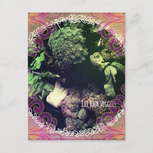 Iss deine Veggies Postkarte