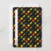 Iss deine Veggies Rezept Cards Einladung (Rückseite)