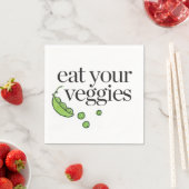 Iss deine Veggies Serviette (Beispiel)
