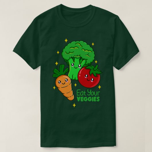 Iss deine Veggies T-Shirt (Design vorne)