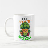 Iss deinen Broccoli Kaffeetasse (Links)