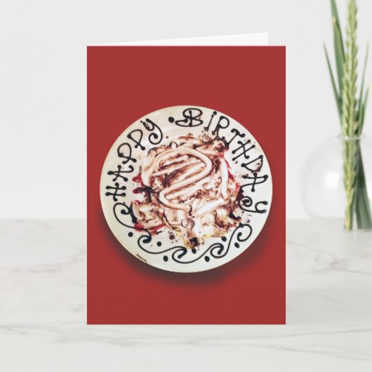 Iss deinen Kuchen Karte (Vorderseite)