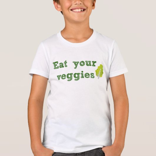 Iss deinen Veggies Kid's T - Shirt (Vorderseite)