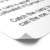 Iss den Karpfen! Poster (Ecke)