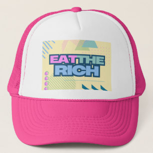 Iss den Reichen 90er Vibe Trucker Hut Truckerkappe
