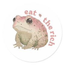 Iss den Reichen - rosa Frosch