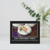 Iss Dessert, bevor du würdest und die Postkarte (Stehend Vorderseite)