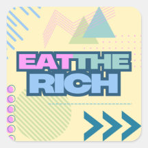 Iss die reichen 90er Jahre Vibe Stickers
