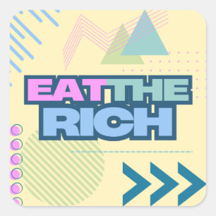 Iss die reichen 90er Jahre Vibe Stickers