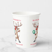 Iss Dink und sei fröhlich, Weihnachts-Pickleball Pappbecher (Rechts)