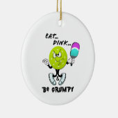 Iss dink und sei gruselig (pickleball) keramik ornament (Rechts)