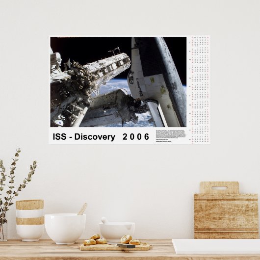ISS-Discovery 2006-Kalender Poster (Küche)