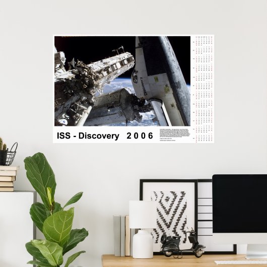 ISS-Discovery 2006-Kalender Poster (Heimbüro)