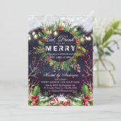 Iss Drink & Be Frohe Weihnachten Party Einladung (Stehend Vorderseite)