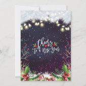 Iss Drink & Be Frohe Weihnachten Party Einladung (Rückseite)