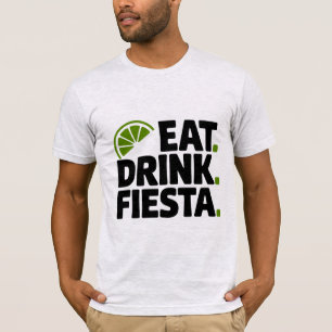 Iss Drink Fiesta Minimal Retro T-Shirt