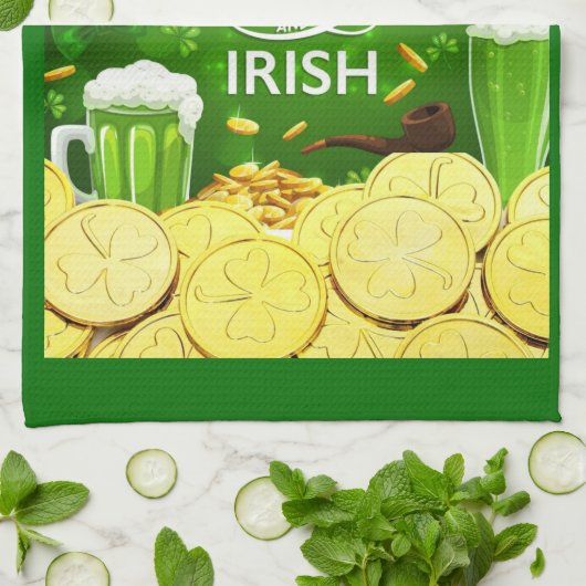Iss Drink und Be Irish Kitchen Handtücher. Geschirrtuch (Gefaltet)
