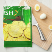 Iss Drink und Be Irish Kitchen Handtücher. Geschirrtuch (Viertel Falte)