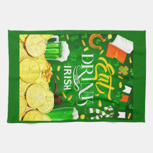 Iss Drink und Be Irish Kitchen Handtücher. Geschirrtuch