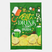 Iss Drink und Be Irish Kitchen Handtücher. Geschirrtuch (Vertikal)