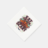 Iss Drink und sei Beängstigend Halloween Design kr Serviette (Ecke)