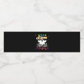 Iss Drink und sei Beängstigend zu Halloween. Wasserflaschenetikett (Einzelnes Label)