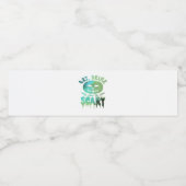 Iss Drink und sei Beängstigend zu Halloween Wasserflaschenetikett (Einzelnes Label)