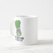 Iss Drink und sei Choyly Funny Veggie Pun Kaffeetasse (Vorderseite Links)